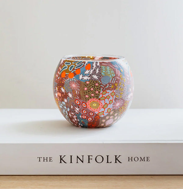 Aboriginal home décor Indigenous Art lamp from Australian gift store Koh Living.