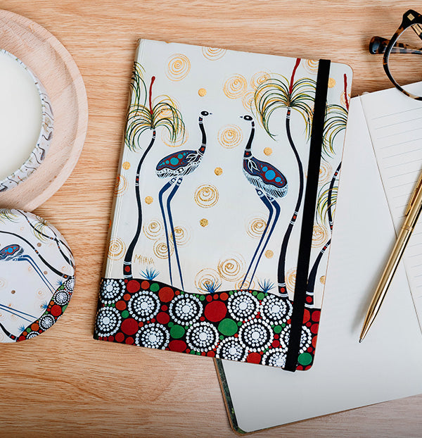 Australian journal notebook with Aboriginal Design for personalised writing and notes