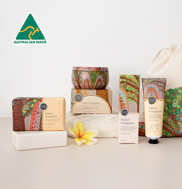 Australian made gifts and products with Aboriginal art and hand-poured candles from Koh Living