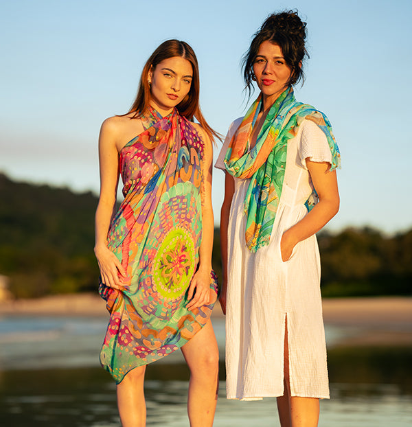 Aboriginal Art Scarf Designs Available Now at Koh Living Australia