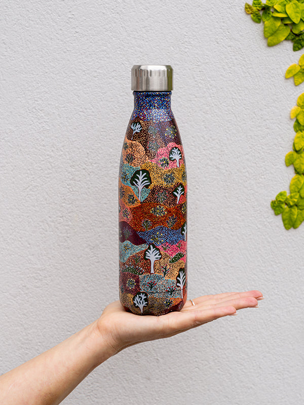 Aboriginal Bush Medicine Stainless Steel Water Bottle
