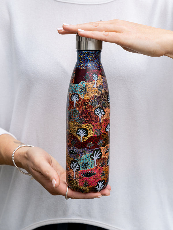 Aboriginal Bush Medicine Stainless Steel Water Bottle