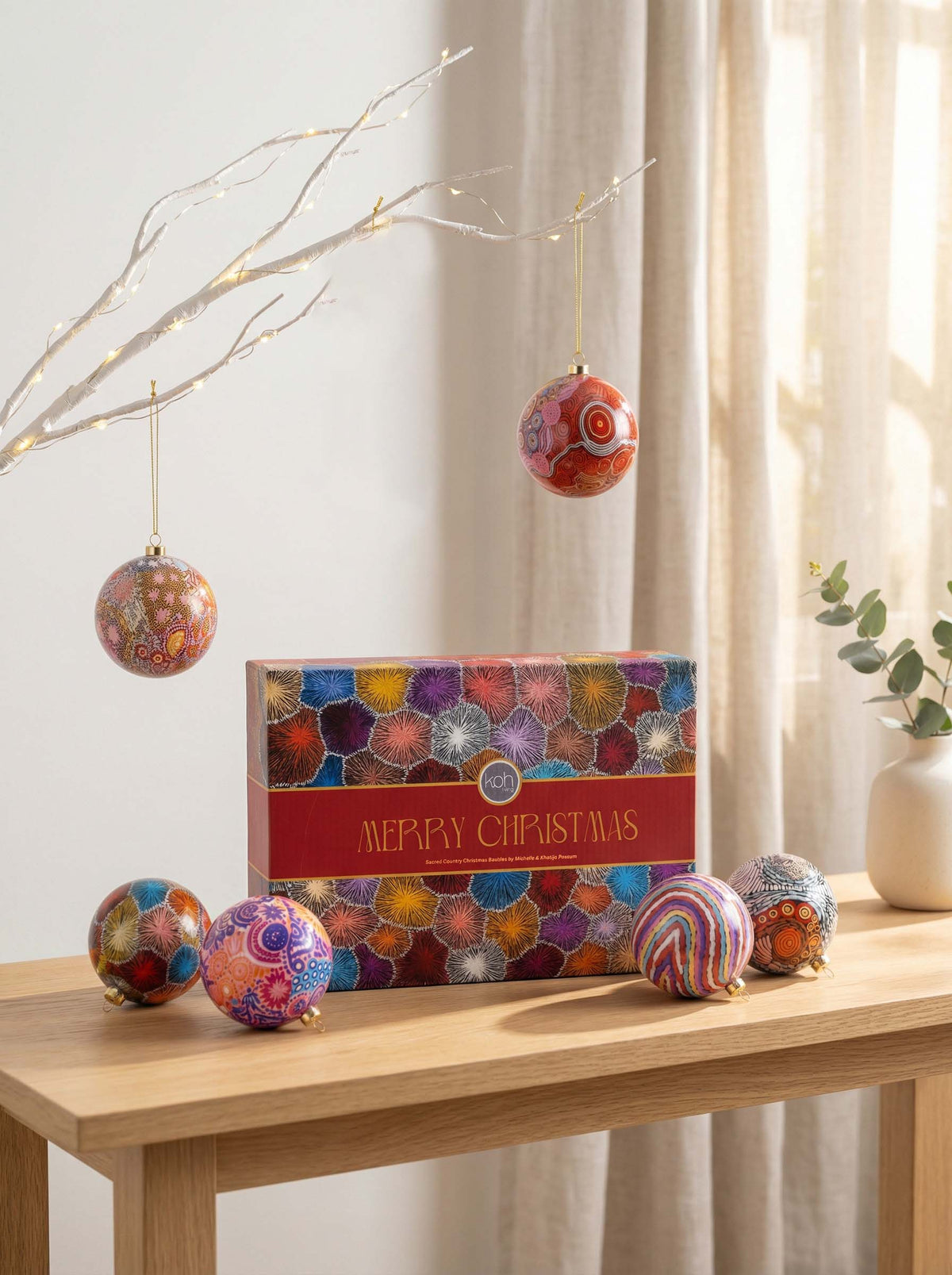 Aboriginal Sacred Country 6Pack Baubles 2026