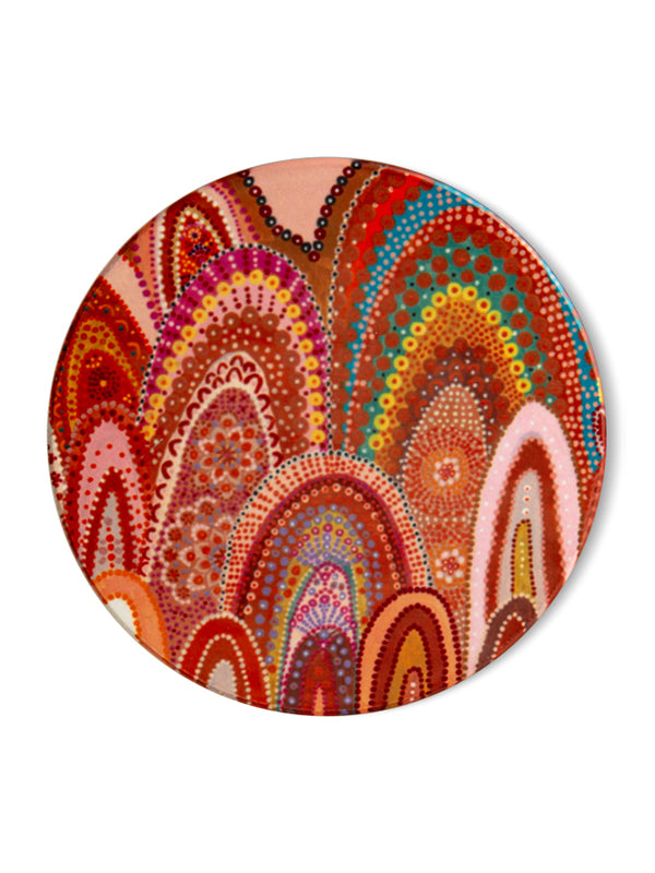 Aboriginal Home Ceramic Coaster