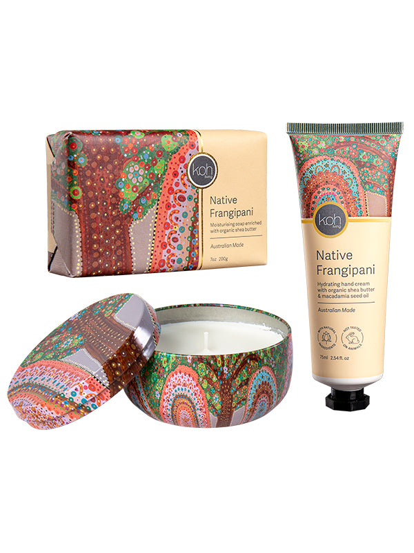 Aboriginal Native Frangipani Body Gift Set