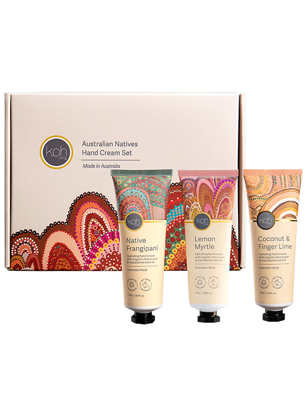 Indulgent gifts for mothers day - Pampering Aboriginal Hand Cream Set from Koh Living