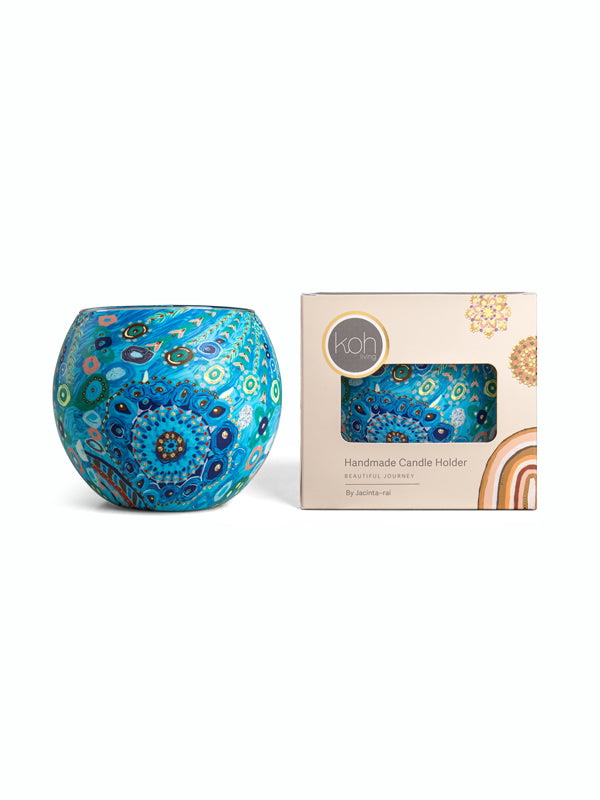 Aboriginal Girambit Tealight Candle Holder