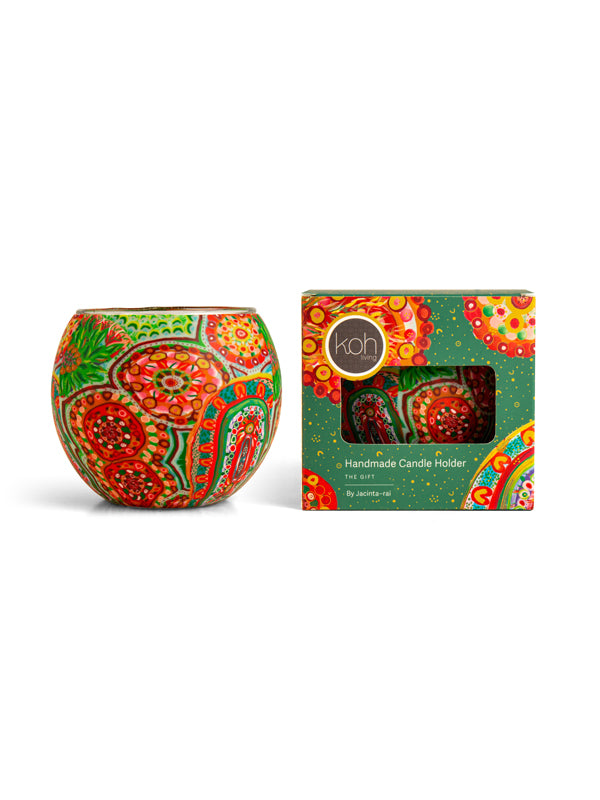 Aboriginal The Gift Tealight Candle Holder DEMO