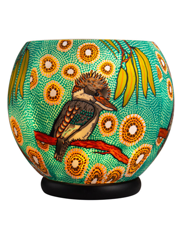 Aboriginal Kookaburra 30cm Lamp