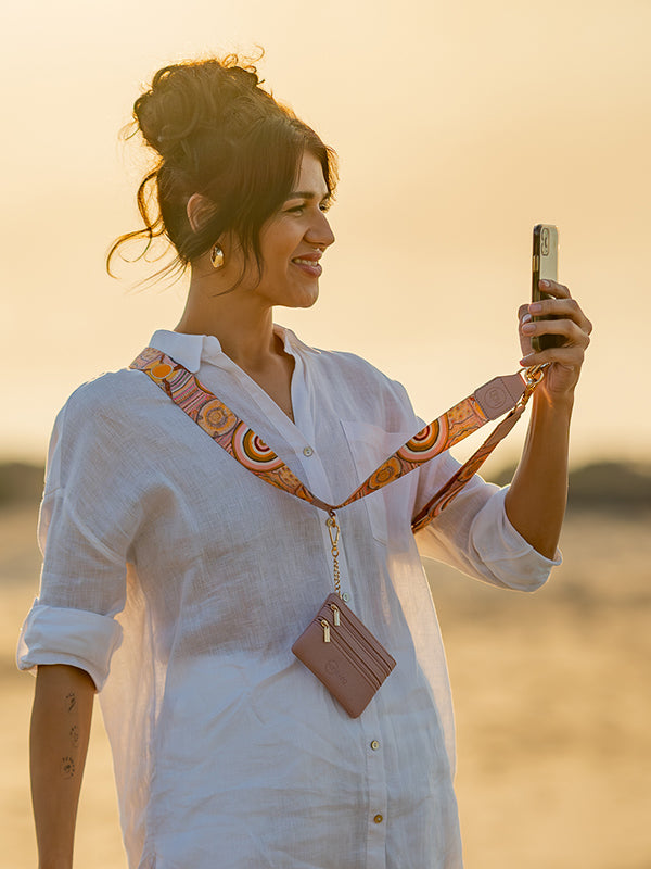 Aboriginal Journeys in the Sun Mobile Phone Lanyard Strap