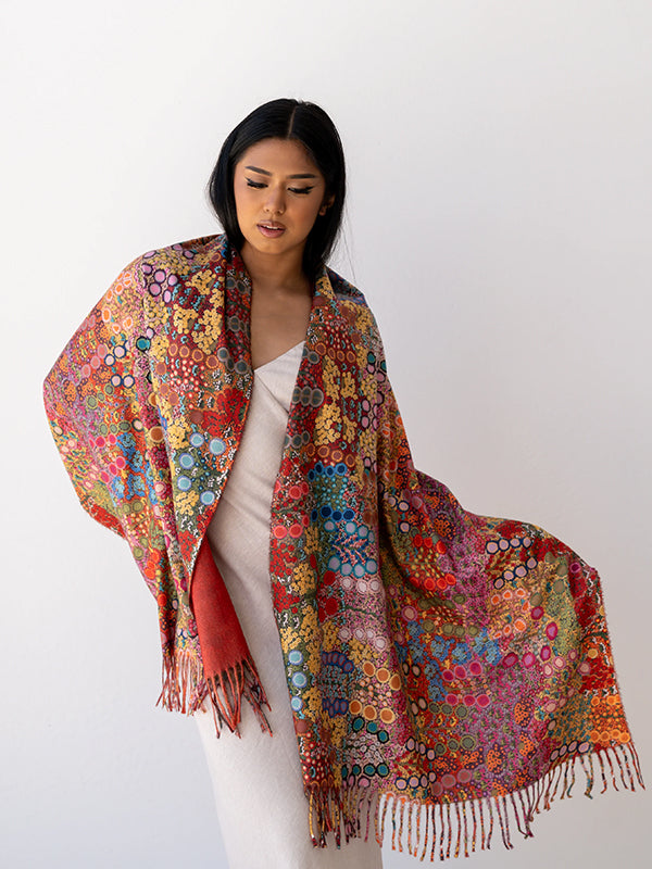 Aboriginal Wild Flowers Scarf