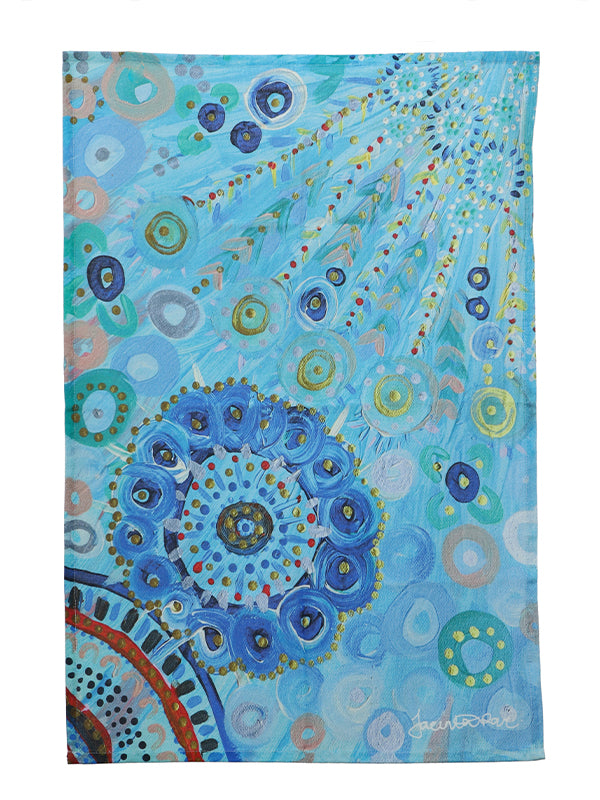 Aboriginal Girambit Cotton Tea Towel