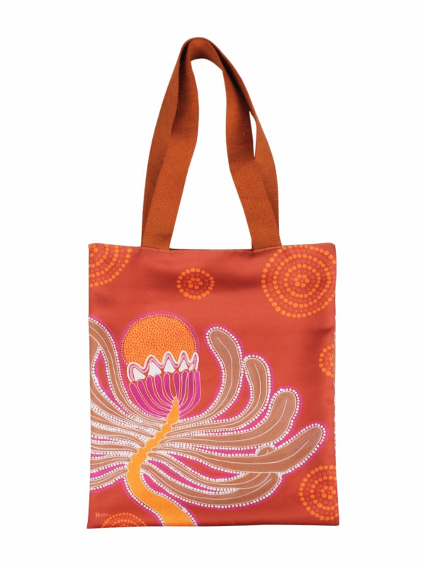 Aboriginal Banksia Tote Bag