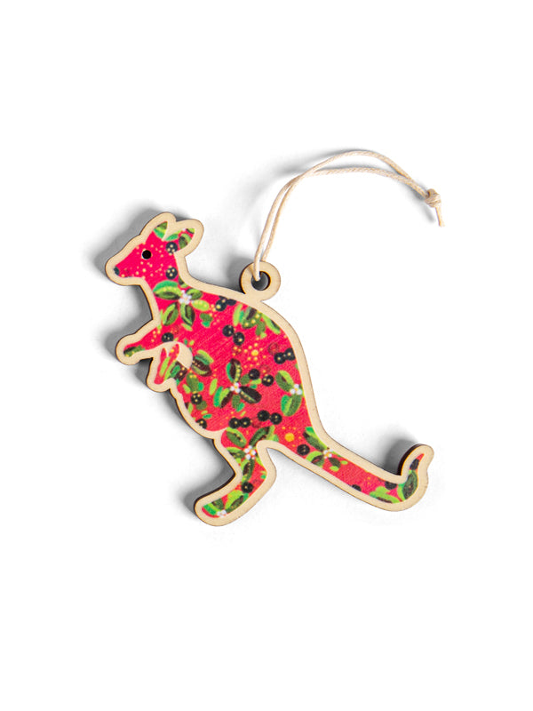 Aboriginal Christmas Kangaroo Decoration Seeds of Celebration