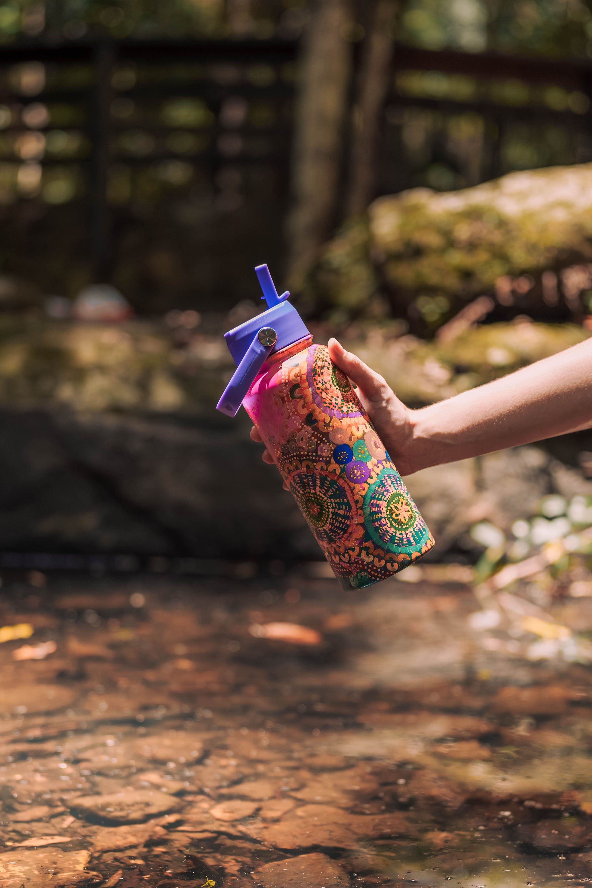 Aboriginal Each of Us 1L Stainless Steel Water Bottle