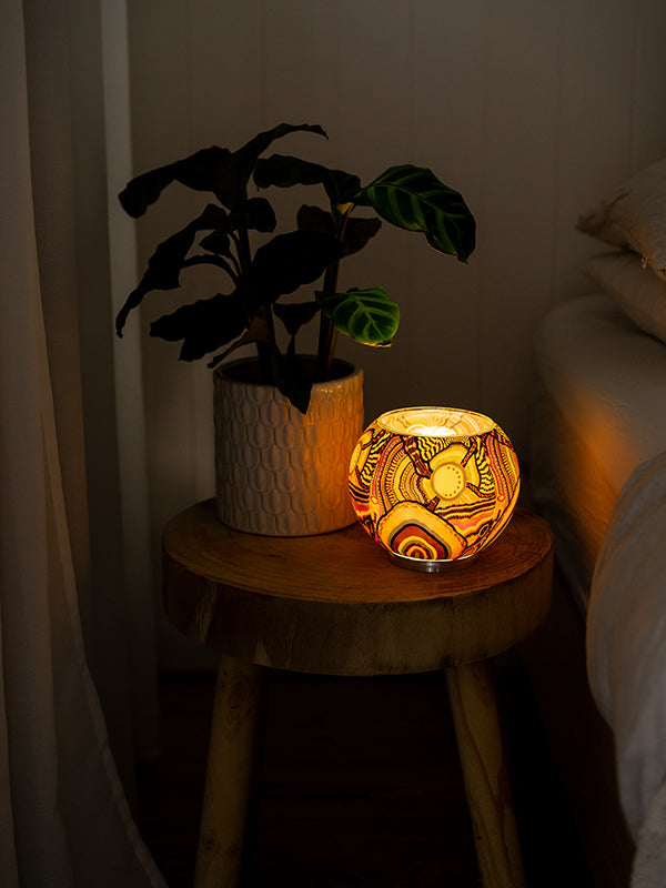 Aboriginal Journeys In The Sun Illuminating Candle Lamp Set