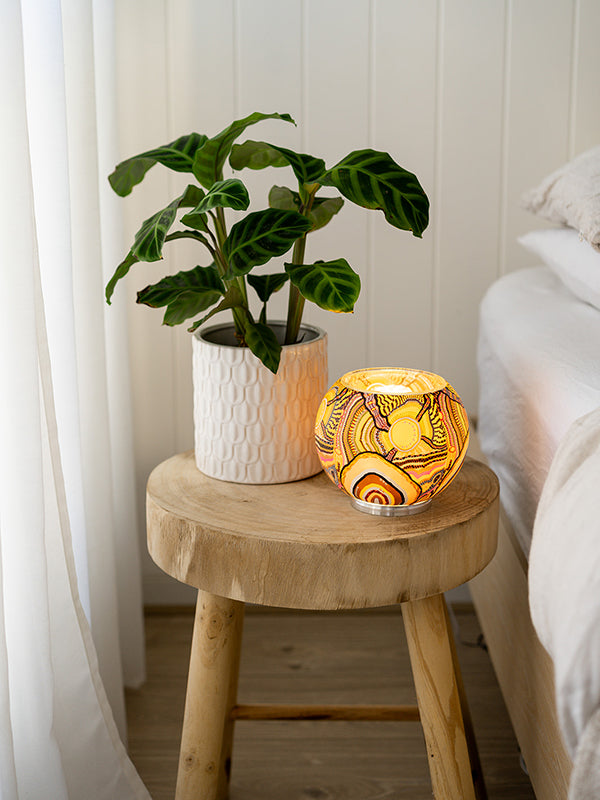 Aboriginal Journeys In The Sun Illuminating Candle Lamp Set