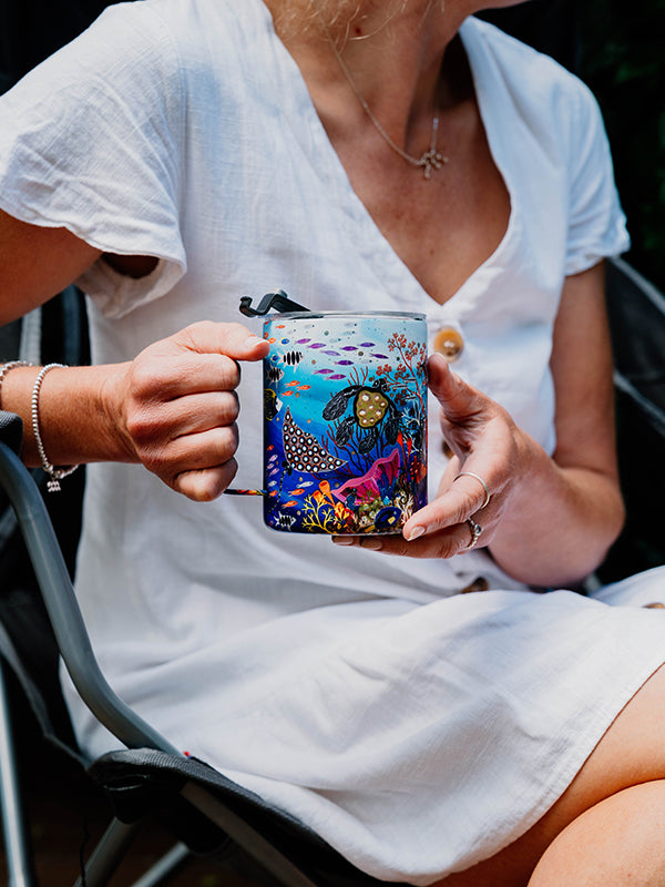 Aboriginal Utopia Insulated Stainless Steel Camp Mug