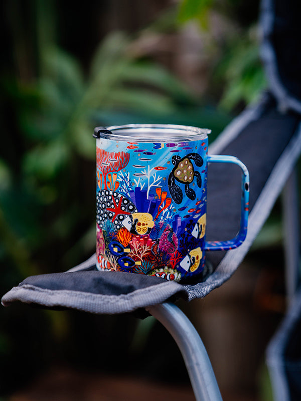 Aboriginal Utopia Insulated Stainless Steel Camp Mug