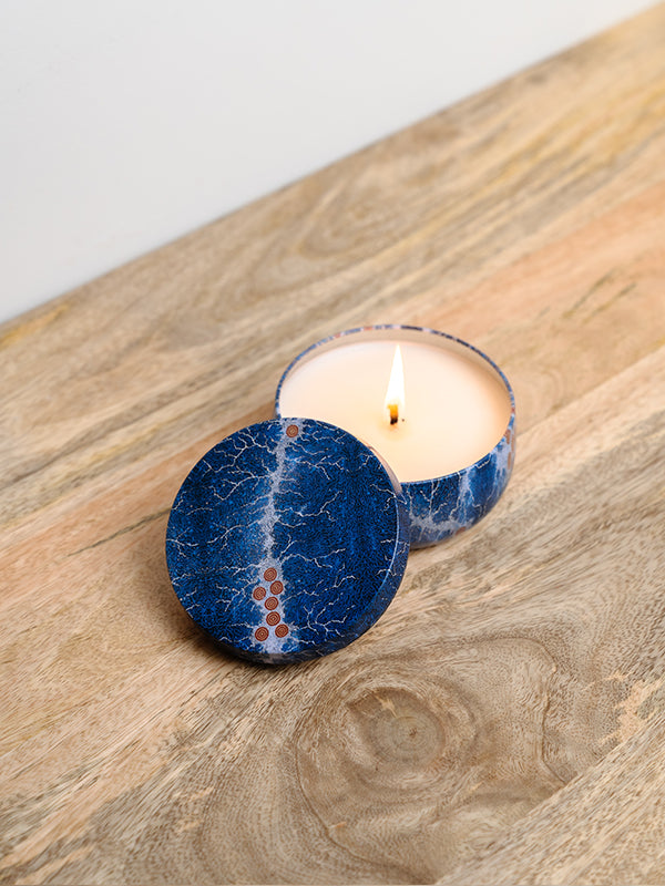Aboriginal Scented Lemon & Eucalyptus Candle Tin