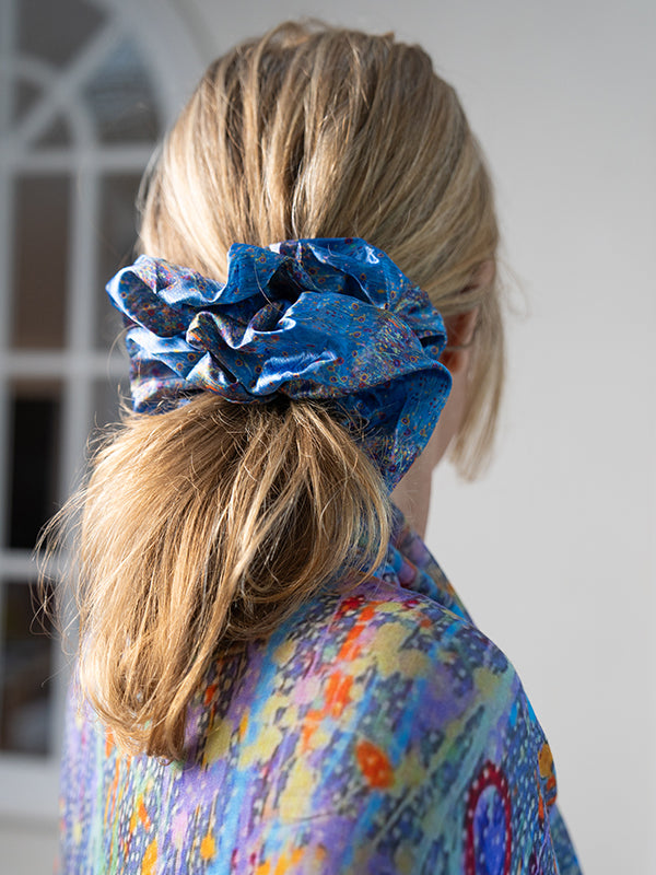 Aboriginal Morning Mist Hair Scrunchie Large