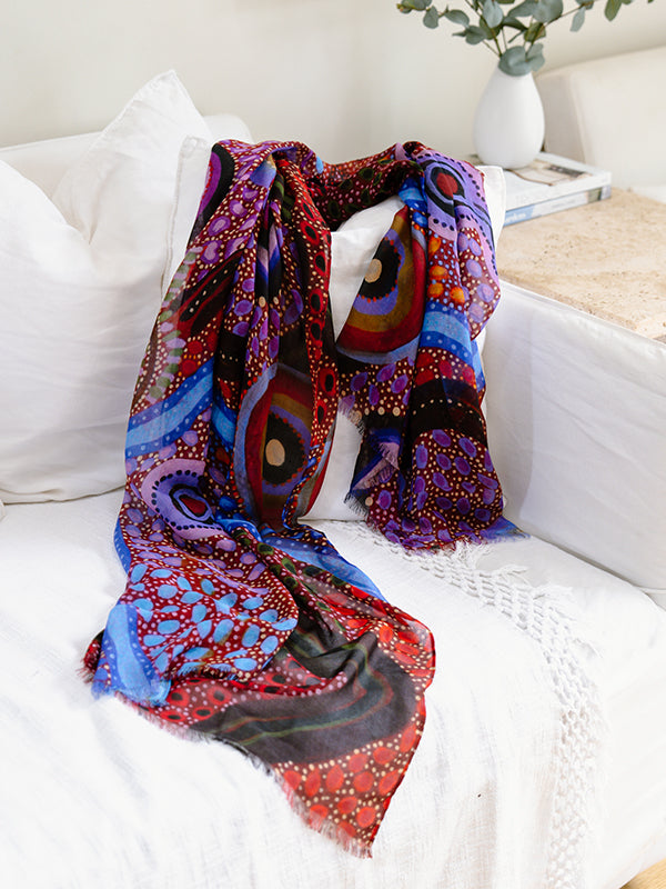 Aboriginal Our Country Rectangle Scarf