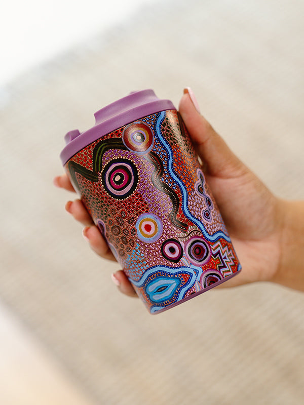 Aboriginal Our Country 340ml Stainless Steel Travel Mug