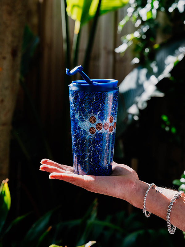 Aboriginal Seven Sisters Stainless Steel Travel Mug