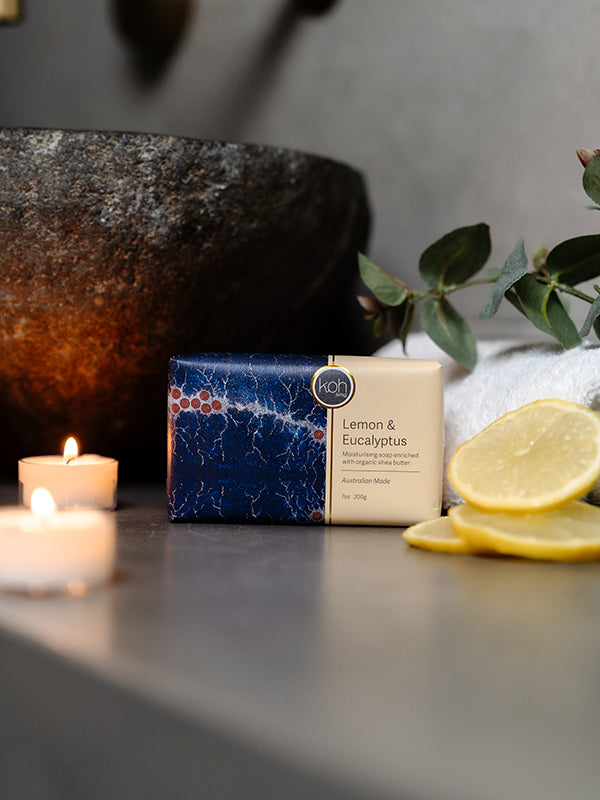 Aboriginal Scented Lemon & Eucalyptus Soap