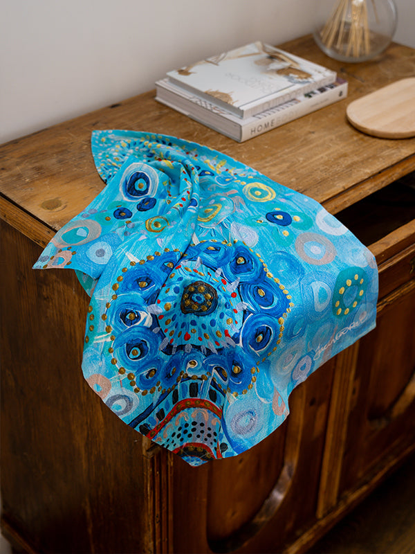 Aboriginal Girambit Cotton Tea Towel