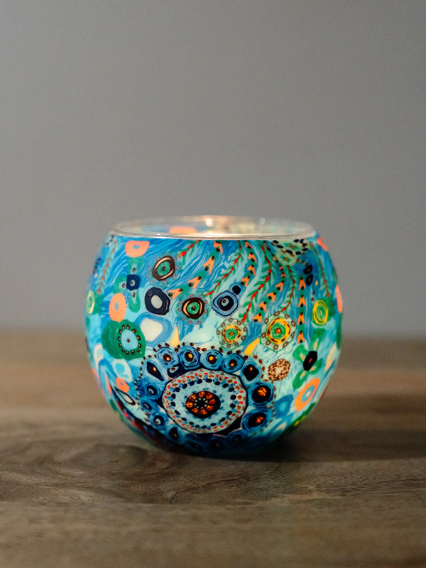 Aboriginal Girambit Tealight Candle Holder