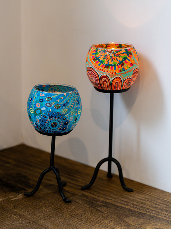 Aboriginal We Are One Tealight Candle Holder