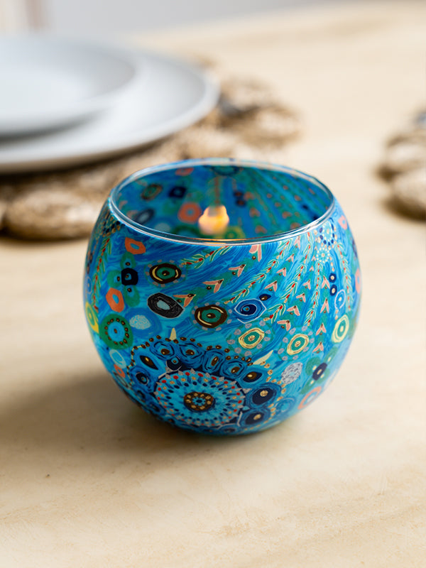 Aboriginal Girambit Tealight Candle Holder