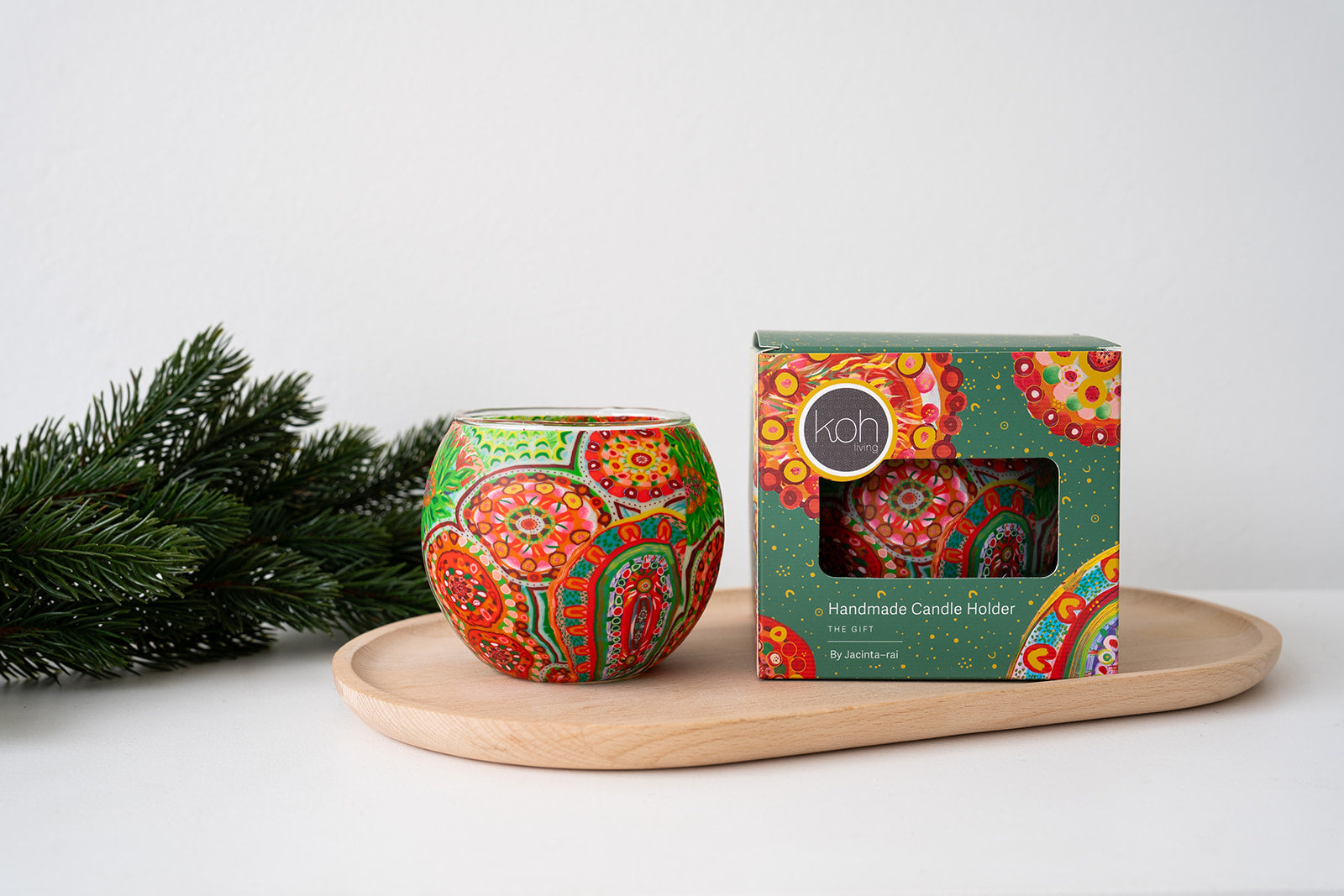 Aboriginal The Gift Tealight Candle Holder DEMO