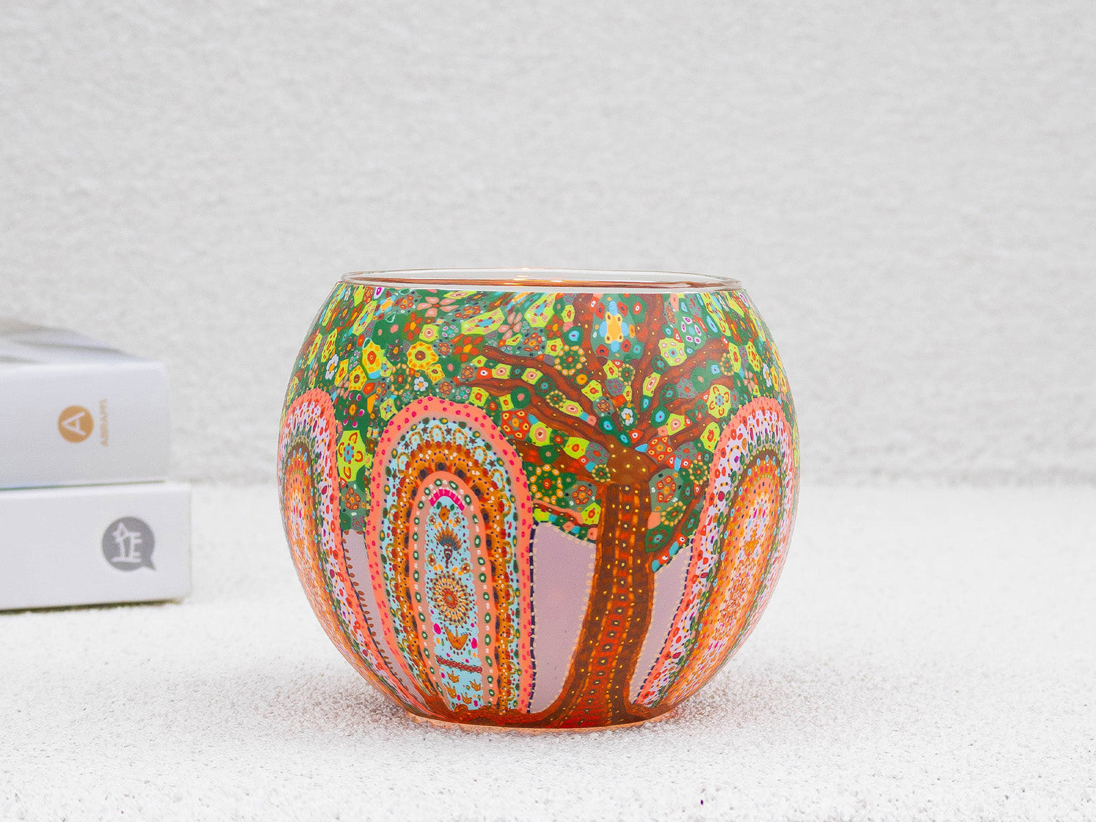 Aboriginal Tree of Life Tealight Candle Holder