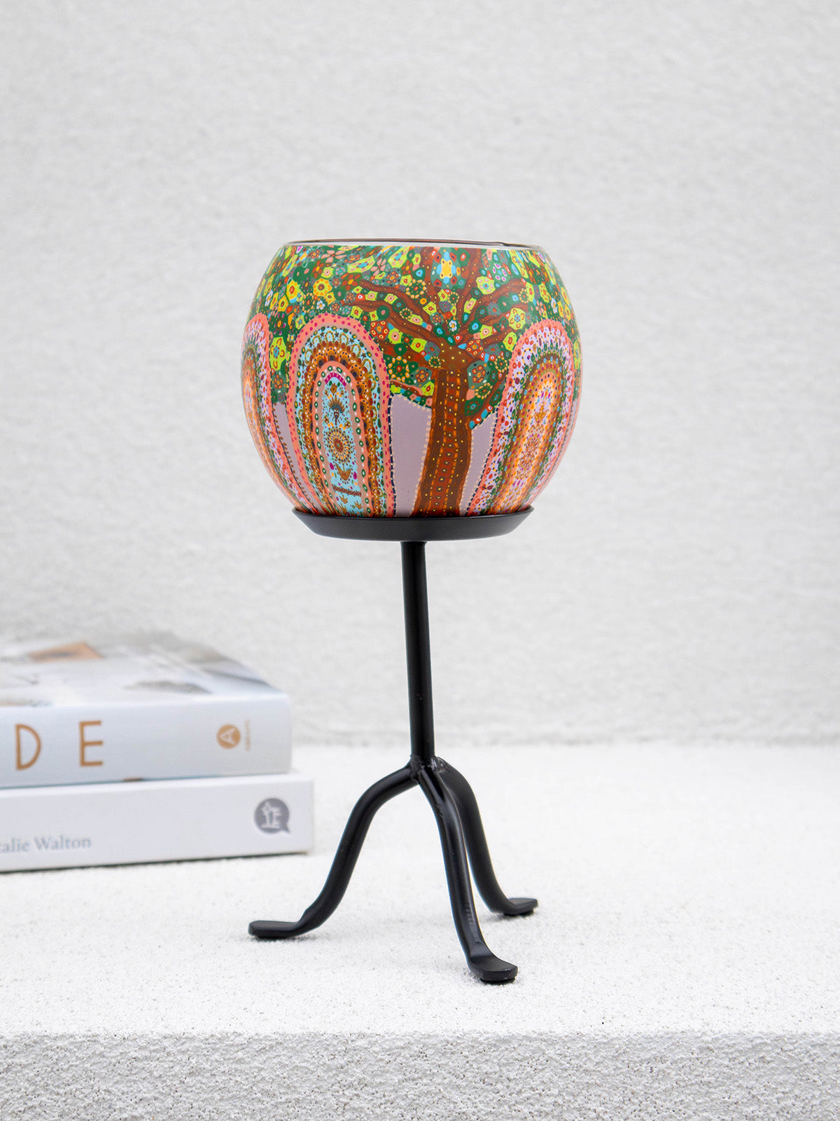 Aboriginal Tree of Life Tealight Candle Holder