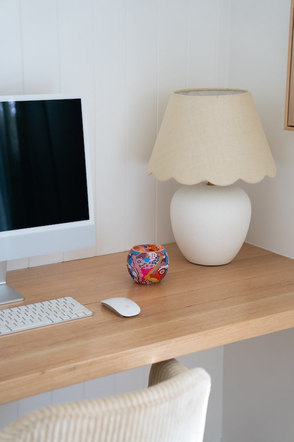 Aboriginal Waterhole Dreaming Tealight Candle Holder