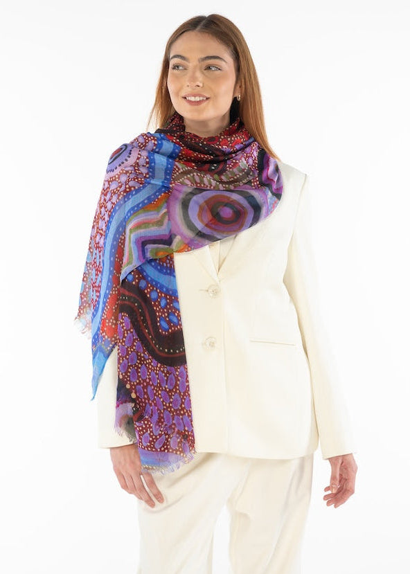 Aboriginal Our Country Rectangle Scarf