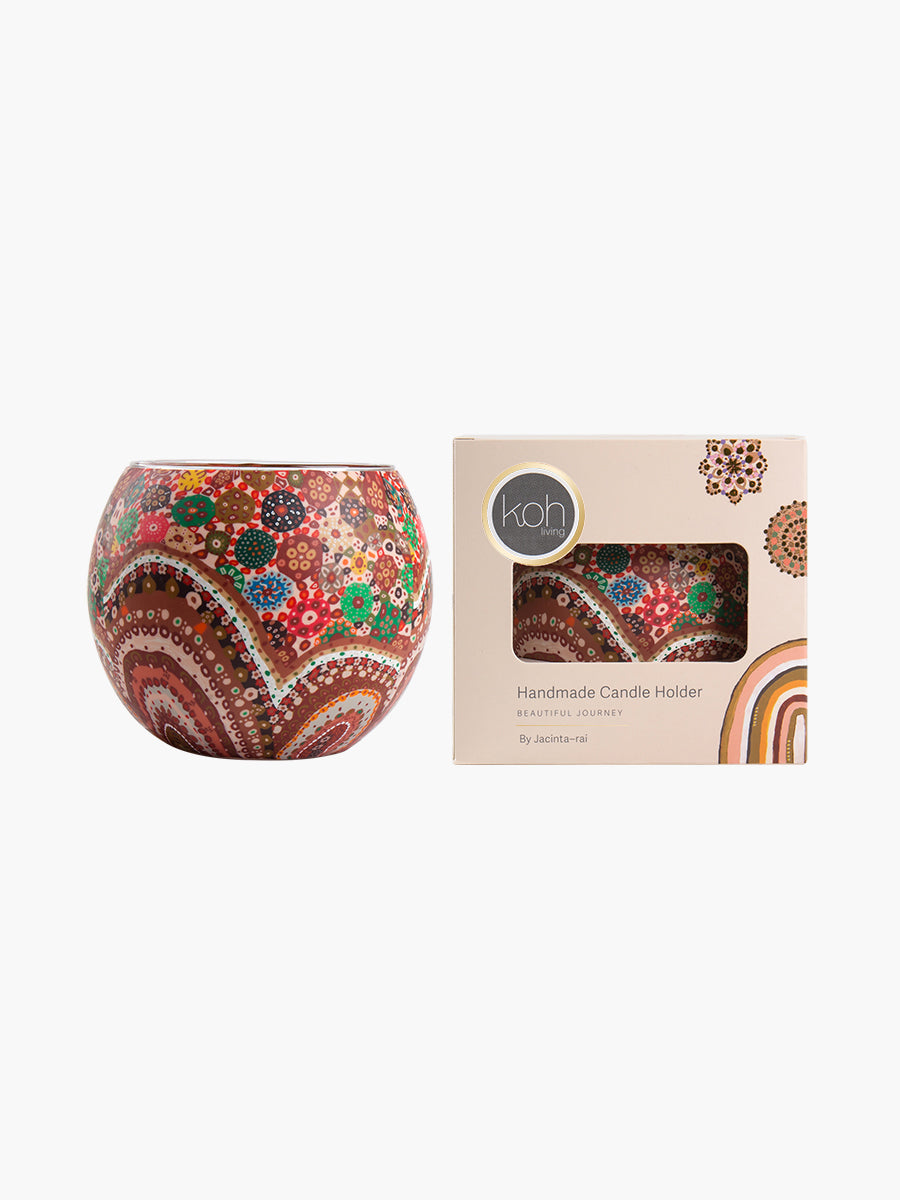 Aboriginal Together Again Tealight Candle Holder