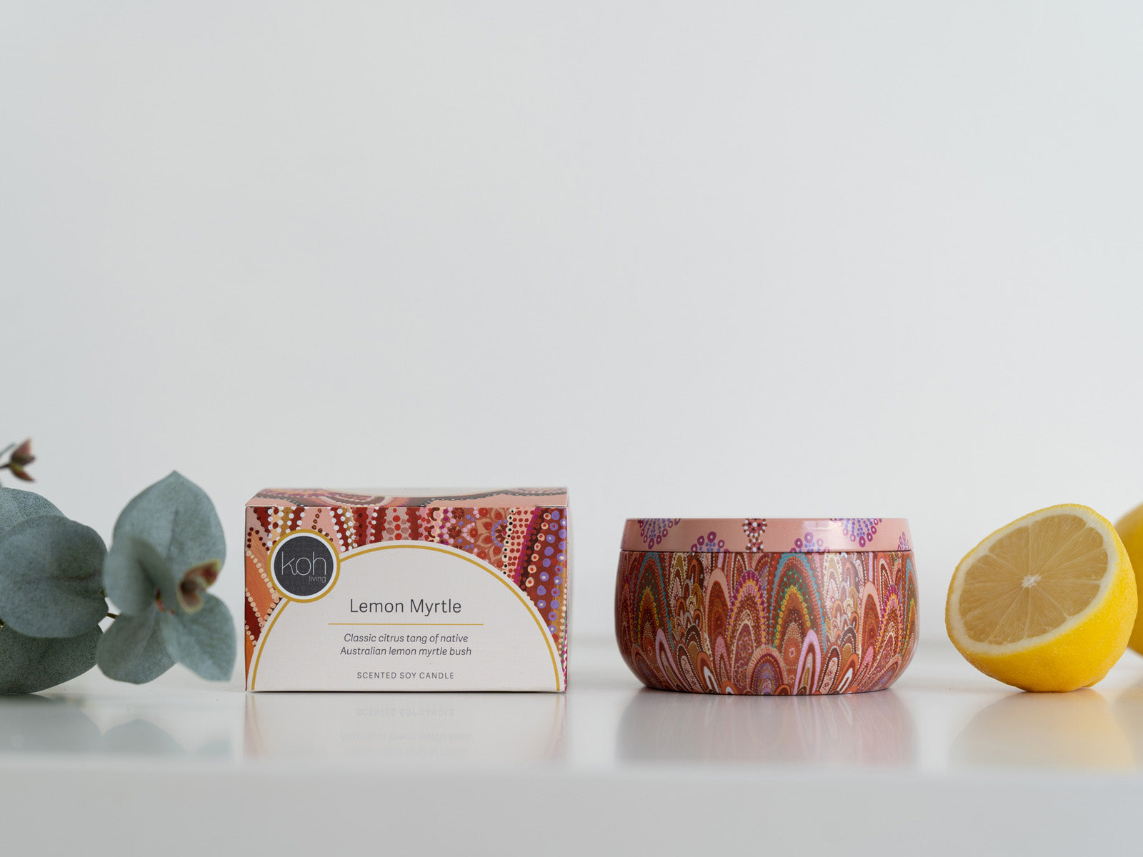 Aboriginal Scented Lemon Myrtle Candle Tin