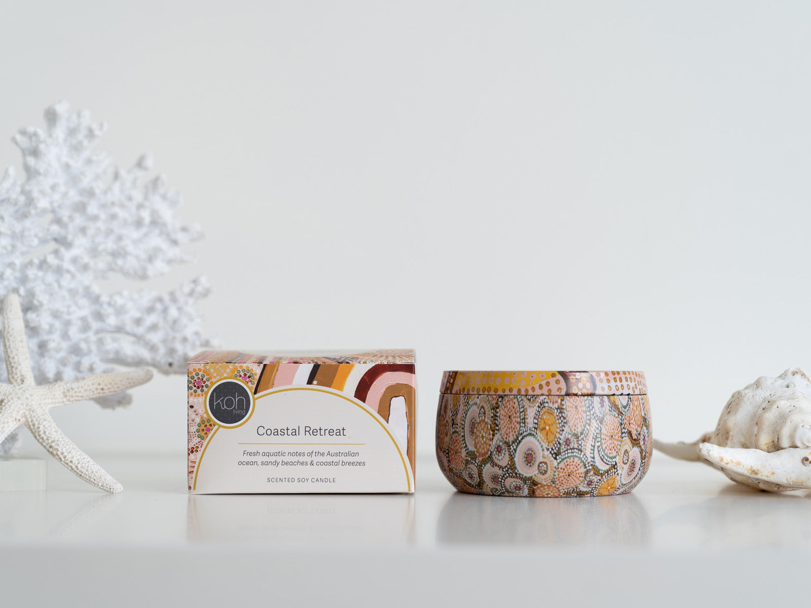 Aboriginal Scented Coconut & Finger Lime Candle Tin