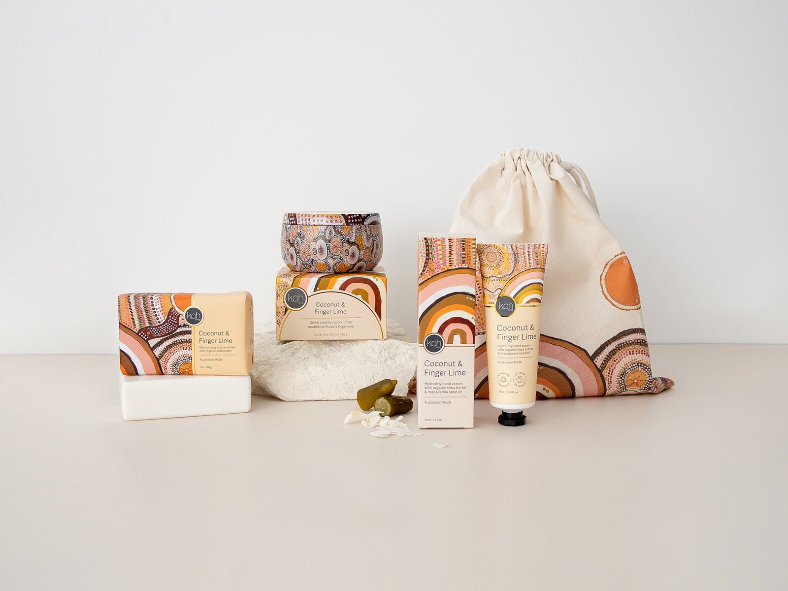 Aboriginal Coconut & Finger Lime Body Gift Set - Koh Living
