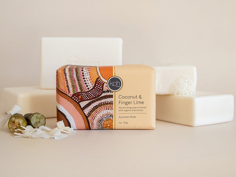 Aboriginal Coconut & Finger Lime Soap - Koh Living