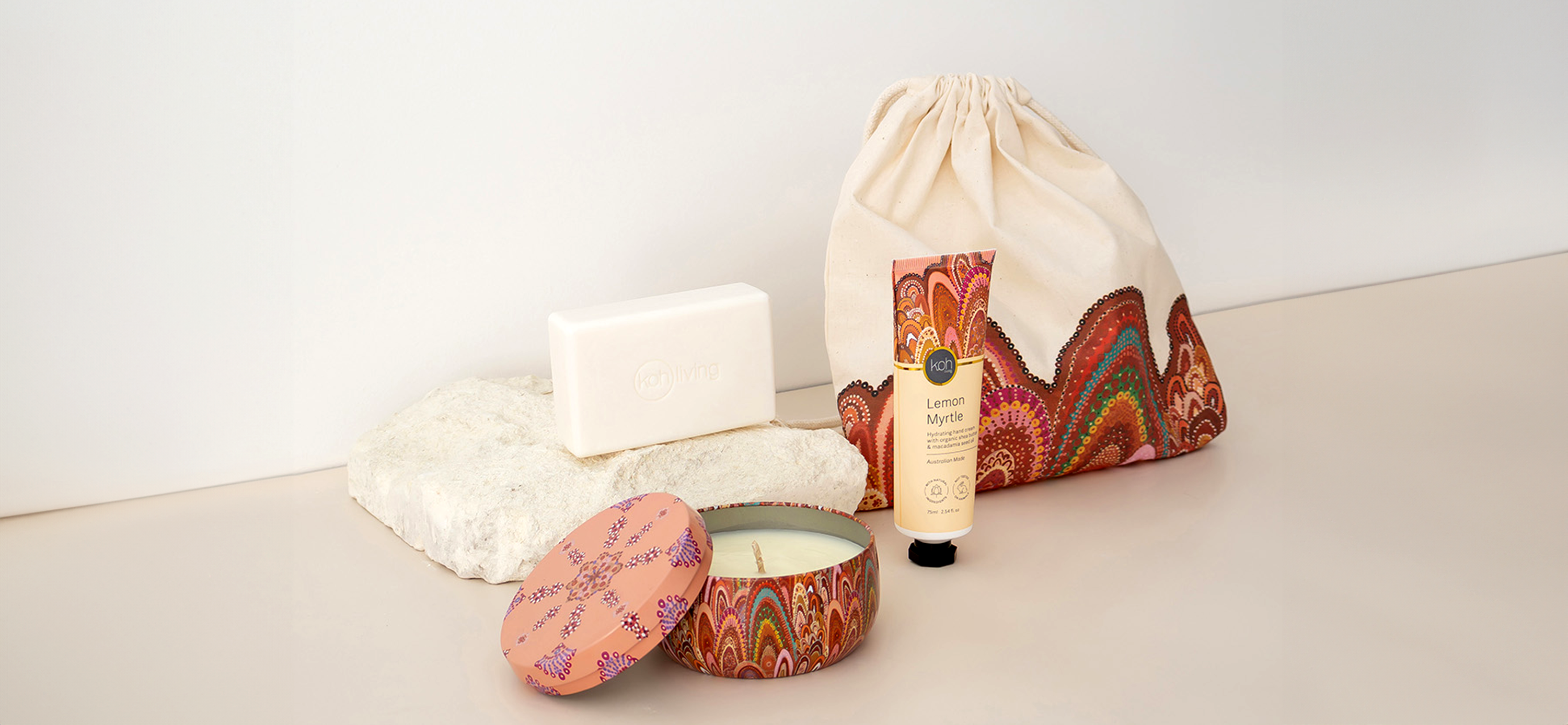 Aboriginal Art Gifts including Pamper Packs from Koh Living