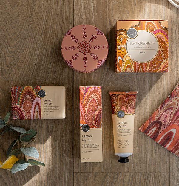 pampering gifts and aboriginal gift sets for her from Koh Living