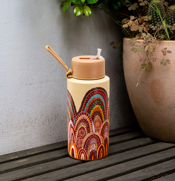 Stainless Steel Insulated Drink bottles with Australian Aboriginal Designs