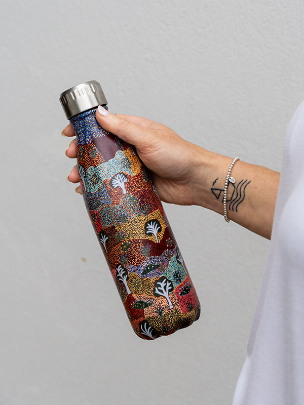 Aboriginal Bush Medicine Stainless Steel Water Bottle