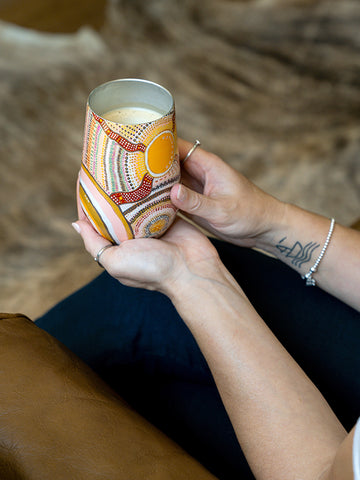 Aboriginal Journeys In The Sun Stainless Steel Travel Mug