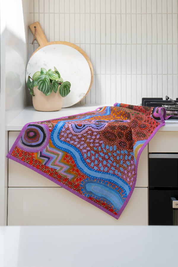 Aboriginal Our Country Cotton Tea Towel