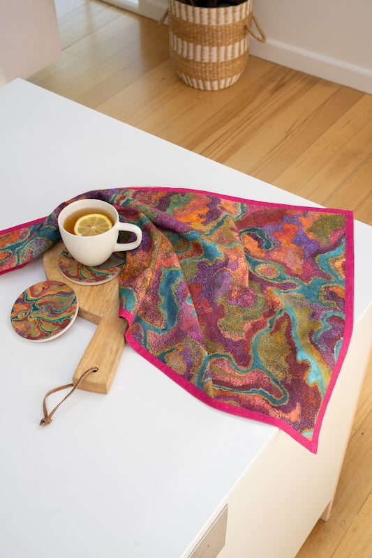 Aboriginal Pilbara Creeks Cotton Tea Towel